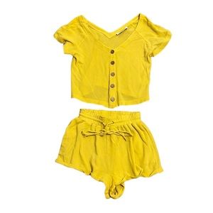 Callahan Yellow Crop Top